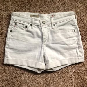 White Denim AG shorts, Size 26. Retails for $158+